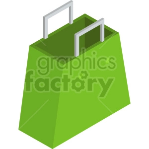 isometric shopping bag vector icon clipart 7