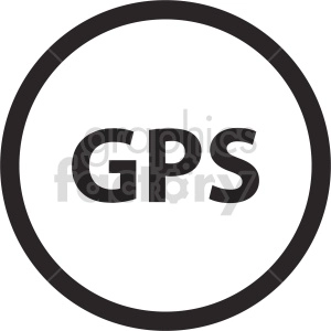 gps icon vector clipart