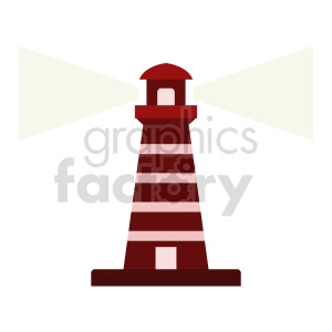 lighthouse vector clipart shining light