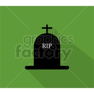 rip tombstone graphic on green background