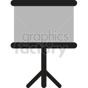 standing whiteboard vector icon