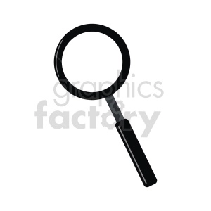 long magnifying glass vector icon