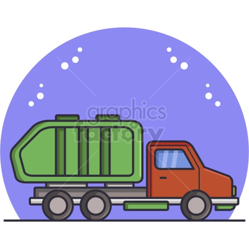 garbage truck vector clipart
