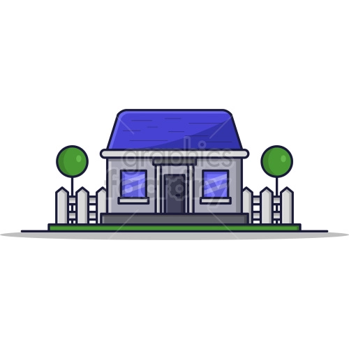 small home vector clipart