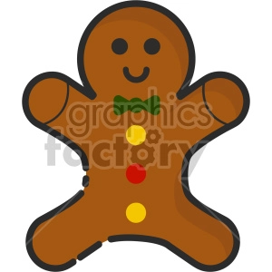 gingerbread man christmas icon