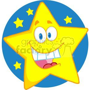 4078-Happy-Star-Mascot-Cartoon-Character
