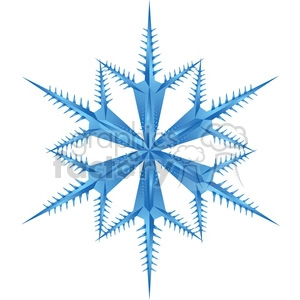 unique vector snowflake