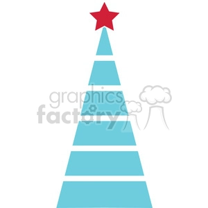 blue Christmas tree design