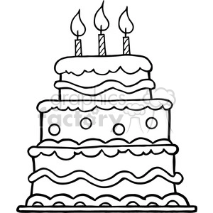 black-white-birthday-cake