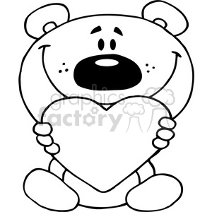 2487-Teddy-Bear-Holding-A-Red-Heart