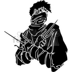 ninja clipart 044