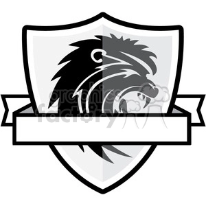shield with lion emblem
