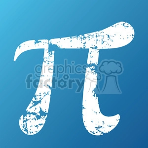 blue pi symbol grunge