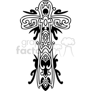 cross clip art tattoo illustrations 048