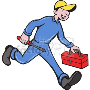 repairman carrying screwdriver