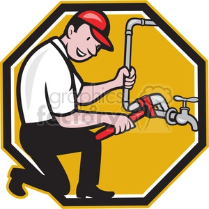 plumber wrench pipe tap