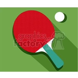 sports equipment table tennis ping pong illustration