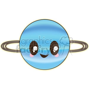 Uranus cartoon character illustration