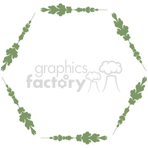 green floral frame swirls boutique design border 2