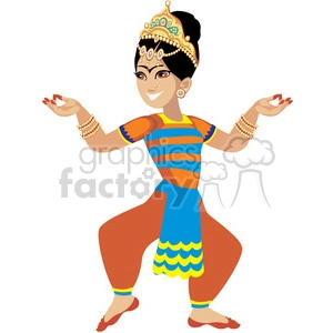 indian female dancing
