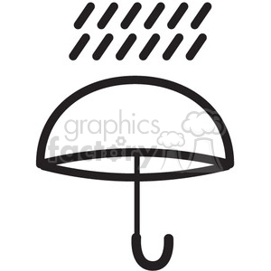 weather rain umbrella vector icon