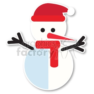 snowman icon vector art