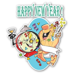 happy new year sticker