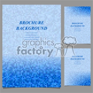 vector letter brochure template set 039