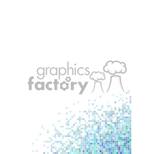 shades of blue pixel vector brochure letterhead document bottom right background template