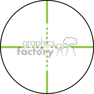 vector reticle aim sight green ir mil dot image