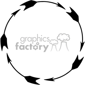 circle black arrow design vector art