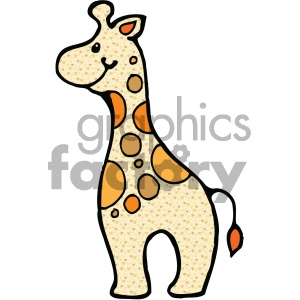 cartoon Noahs animals giraffe