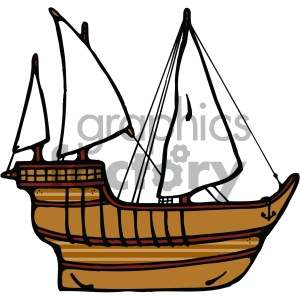 old ship cartoon image