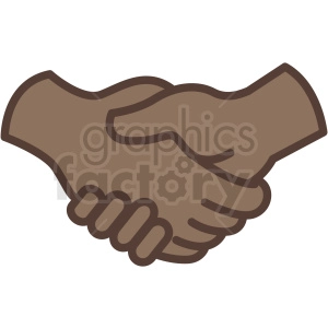 african american handshake vector icon