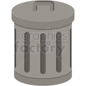 trash can vector flat icon clipart with no background