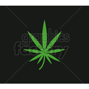 vector marijuana sativa leaf design