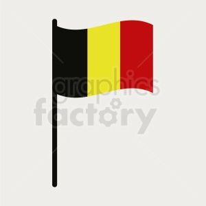 belgium flag on light background icon