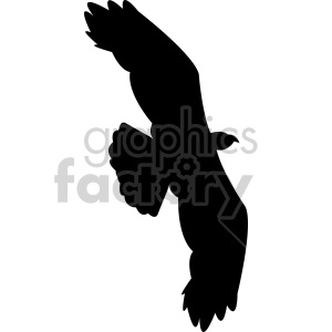 large eagle silhouette vector