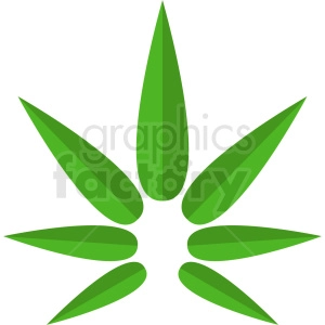 vector marijuana leaf logo design