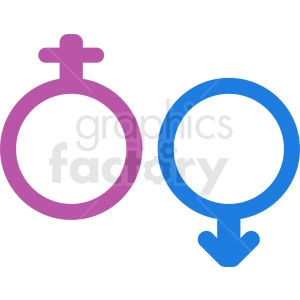pink and blue gender icons
