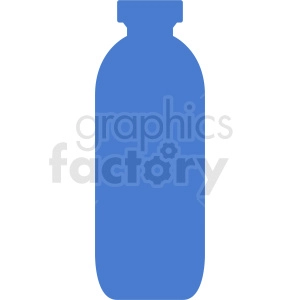 blue hydro flask silhouette no background