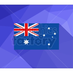 australia flag vector purple bg
