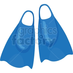 swimming flippers vector clipart