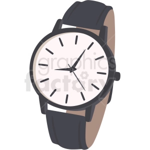 vector wrist watch no background