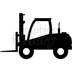 large fork lift vector clipart