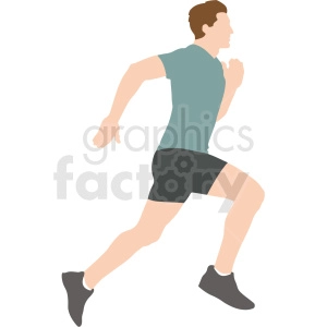 man running vector illustration