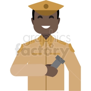 black soldier flat icon vector icon