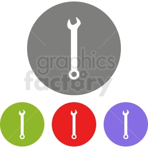 wrench icon set