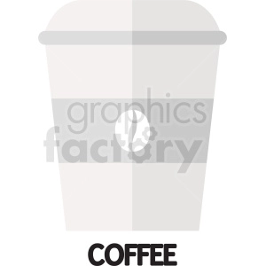 coffee bean travel cup vector