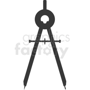 drafting compass vector clipart
